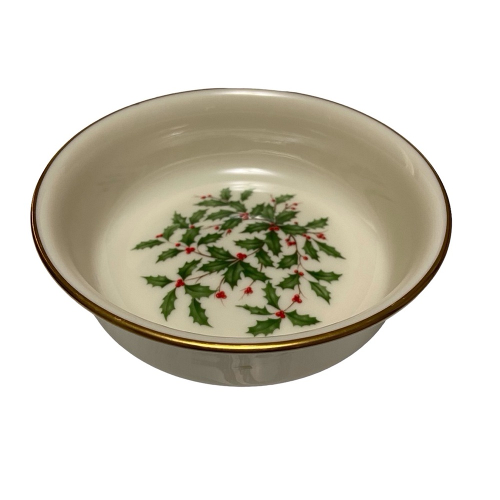 Vintage Lenox Special Holiday Presidential Holly Coupe Soup Bowl 
7.5 “ - Picture 8 of 9